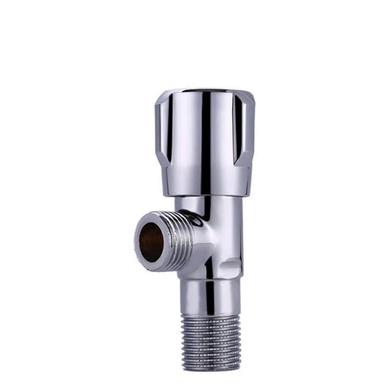 Lanmo 1-in-2-out Copper Angle Stop Valve for Water Heater CN plug (adapter included)
