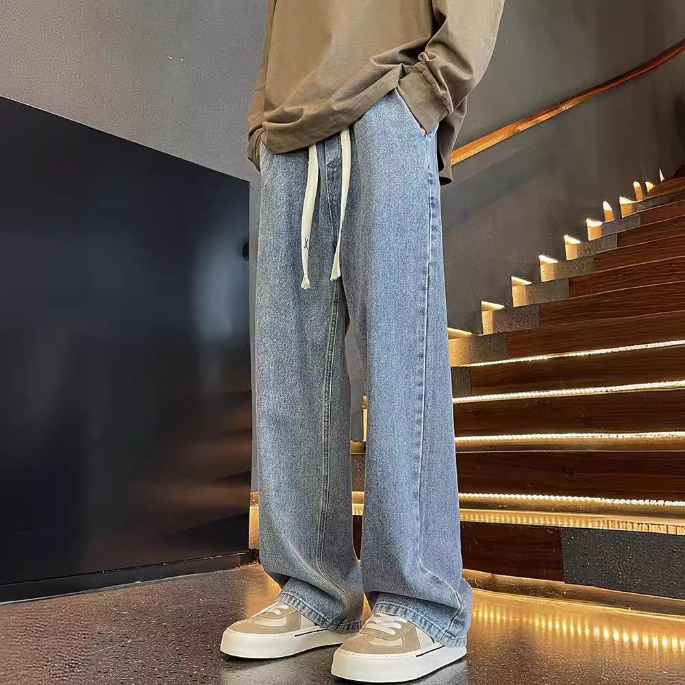 JYL Unisex Flare Jeans American Three-Stripe Winter Vintage Cleanfit High-Street Denim
