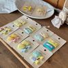 Niannian Korean Fabric Hair Clip for Children - Gentle Grip, Creamy Yellow Cotton BB Clip.