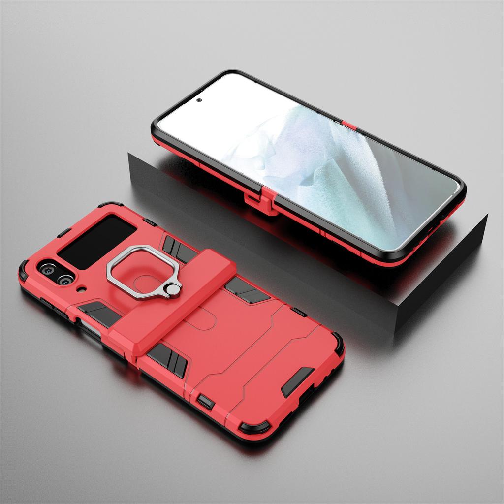 Metallring Kickstand Cover Case für Samsung Galaxy Z Flip4 5g Flip 4 Zflip4 Anti-Drop Präzise Ausschnitt Abdeckung für Samsung Z Flip4