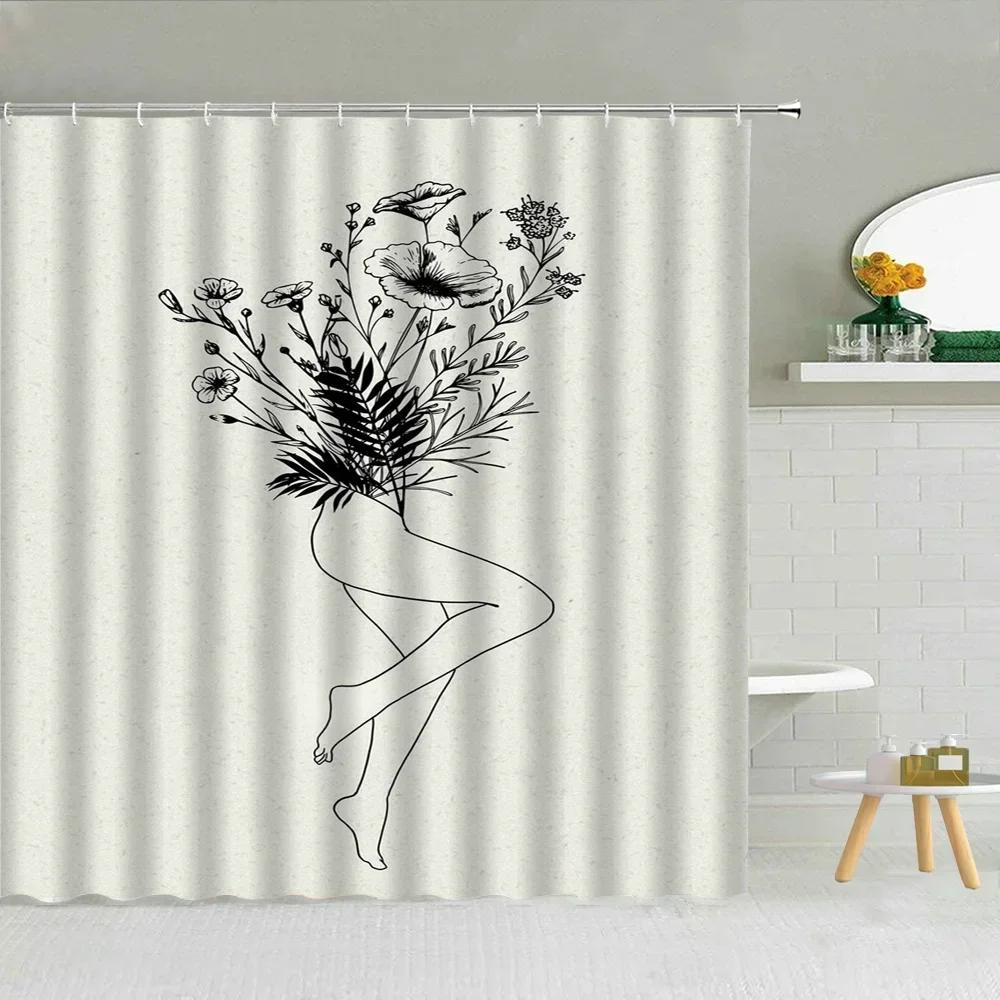 

Душ Занавеска для душа Водонепроницаемая Линия Любовь Занавески для ванной для Домов Комнат Складная Перегородка Аксессуары Ванна Спальни Q. 90x180cm