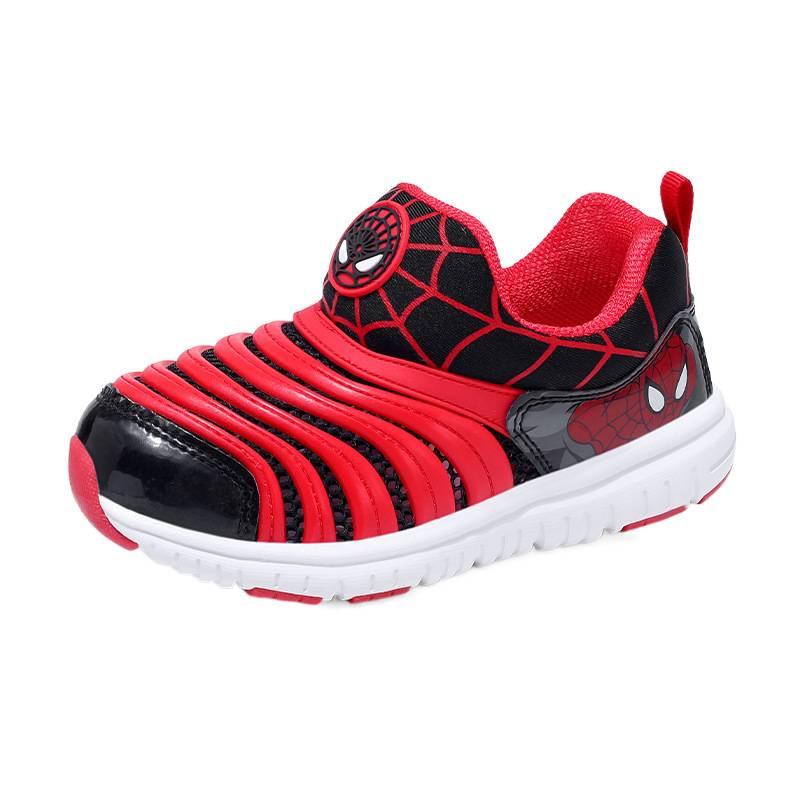 Mesh Caterpillar Boys Shoes 2025 New Baby Spider-man Children's Mesh Shoes Girls Breathable Soft-soled Trendy Shoes