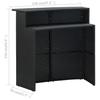 Outdoor Bar Table Black 120 x 55 x 110 cm Poly Rattan