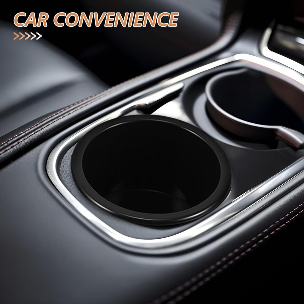 ABOOFAN Cup Recessed Set of Black Drink Holder for DIY Modification Homemade Insert Outer Diameter Depth 64mm Holder, Type, 4, Plastic, Car,