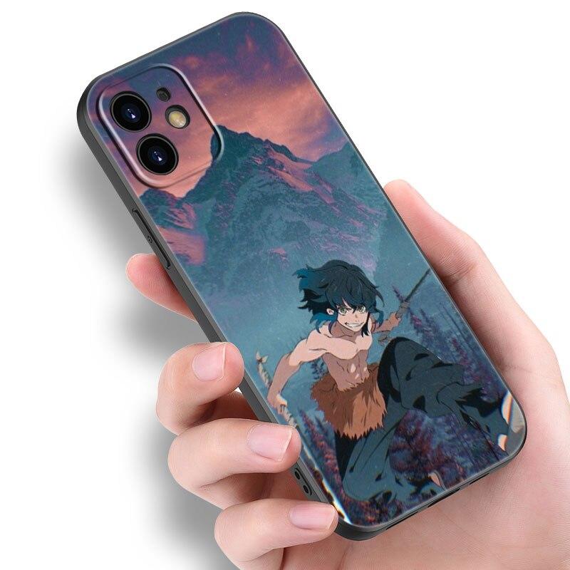 Anime Demon Slayer Inosuke Phone Case For Apple iPhone 14 13 12 Mini 11 Pro Max 7 8 XR X XS 7 8 Plus SE 2020 2022 Cover