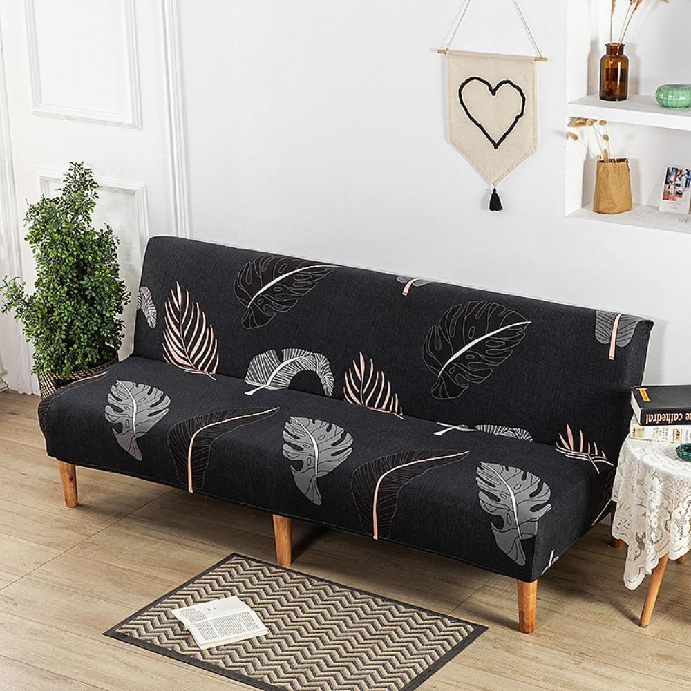 Milk Silk Elastic Sofa Cover Slipcover Furniture Protector Dustproof Stretchable No Armrest Full Coverage