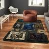 Prehistoric Creatures Pattern Rug Floor Mat for Living Room or Bedroom Soft and Comfortable Carpet a Gift for Birthday and Holiday.