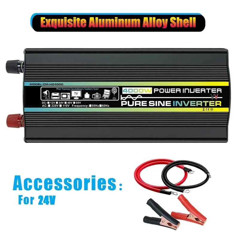 24V To 220V 50Hz Pure Sine Wave Power Inverter Solar System/Panel/Home/Outdoor/RV/Camping Voltage Converter Car Inverters-Type 1