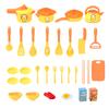 Children'S Simulated Kitchen Toy Set Fruit Vegetable Cutting Set Stir Fry Induction Cooker Set Complete Set Kitchen Utensils