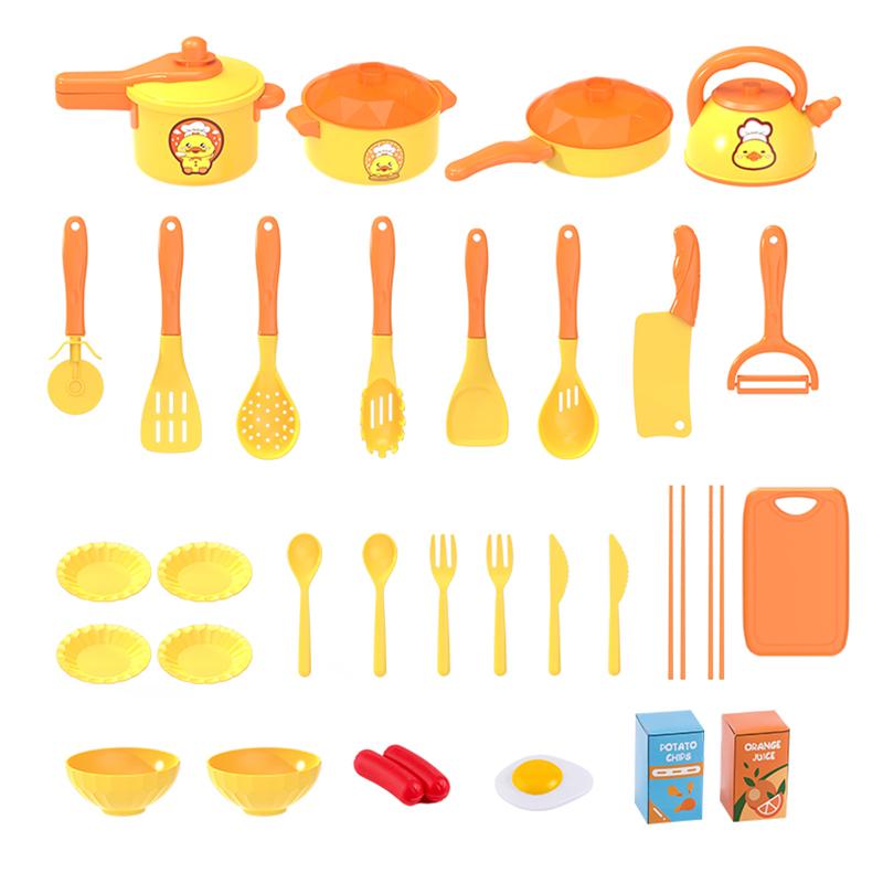 Children'S Simulated Kitchen Toy Set Fruit Vegetable Cutting Set Stir Fry Induction Cooker Set Complete Set Kitchen Utensils
