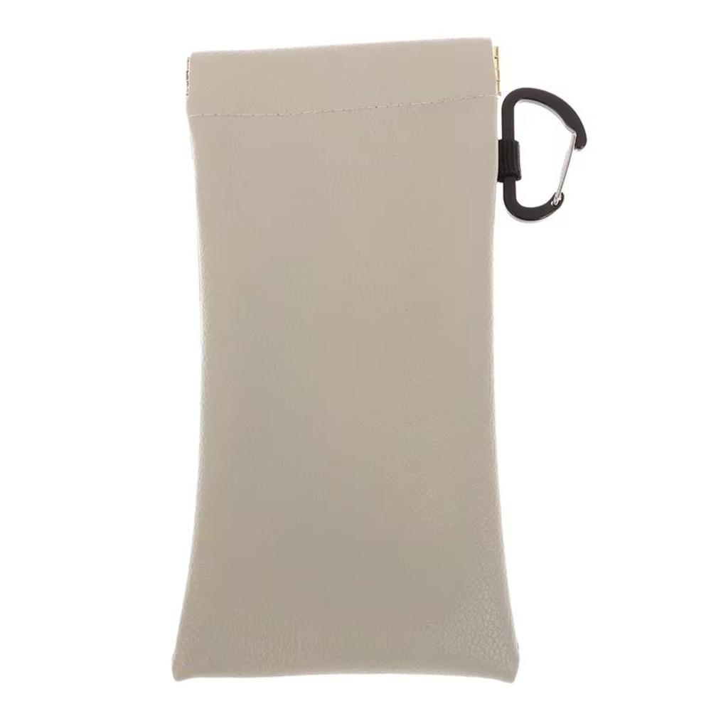 Soft PU Leather Eyewear Storage Bag Waterproof Sunglasses Case New Fashion Eyewear Pouch  Eyewear серый