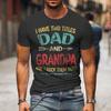 I Have Two Titles Dad And Grandpa Retro Tshirt Fathers Day Fun Daddy Tshirt Unisex Oneck Tees Male Tshirt Gift