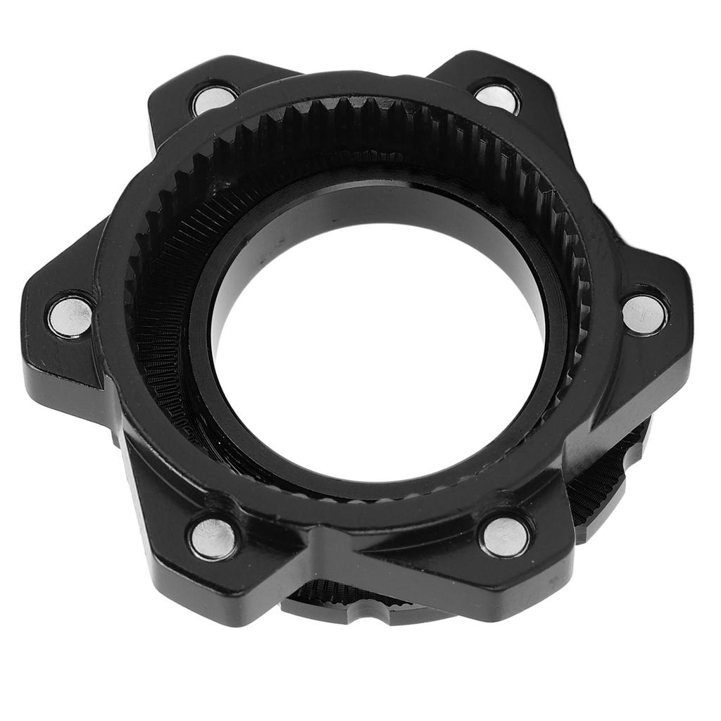 MEIJUN Centerlock to 6 Bolt Fitting Adapter Lockring Aluminium Alloy Axle Hub Adapter for Thru Axle HubBlack