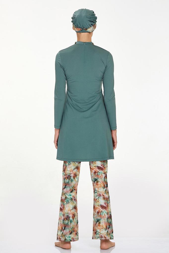 Muslimischer bescheidener islamischer Burkini-Strand-Schwimmanzug für Damen, Bademode, Hijab, Strandmode, Badeanzug 