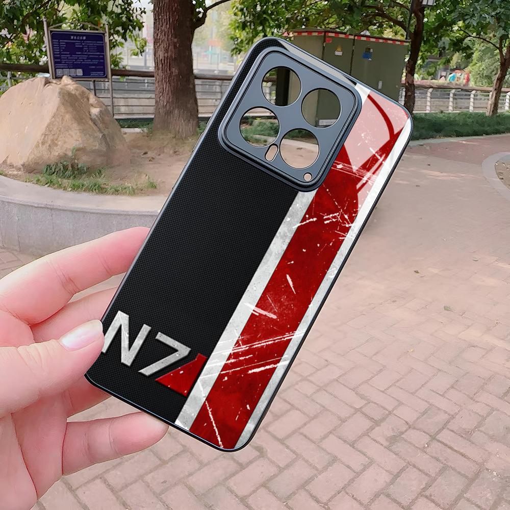 N7 Mass Effect Phone Case for Xiaomi Redmi Note 13 12 11 10 13c 9t 12s 11s 12c Pro glass Cover