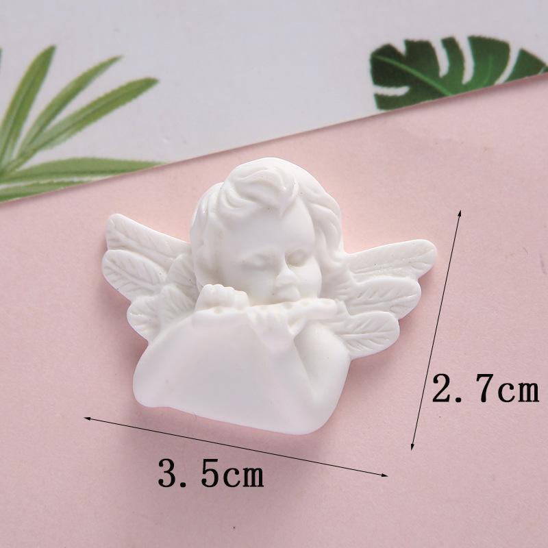 Hot Sale Fancy Statues Flatback Resin Angel Figurine Charms for Diy Decoration