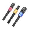3pcs Drill Socket Adapter Driver With Hex Shank Extension Bar 1-4 3-8 1-2 Hand Tools Complete Tool Kit  Multi-Tool