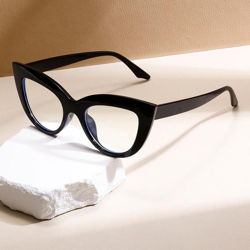 Vintage Cat Eye Anti-blue Sunglasses for Women's Trendy Candy Color Computer Eyeglasses Non-prescription Eyewear Female Glasses
