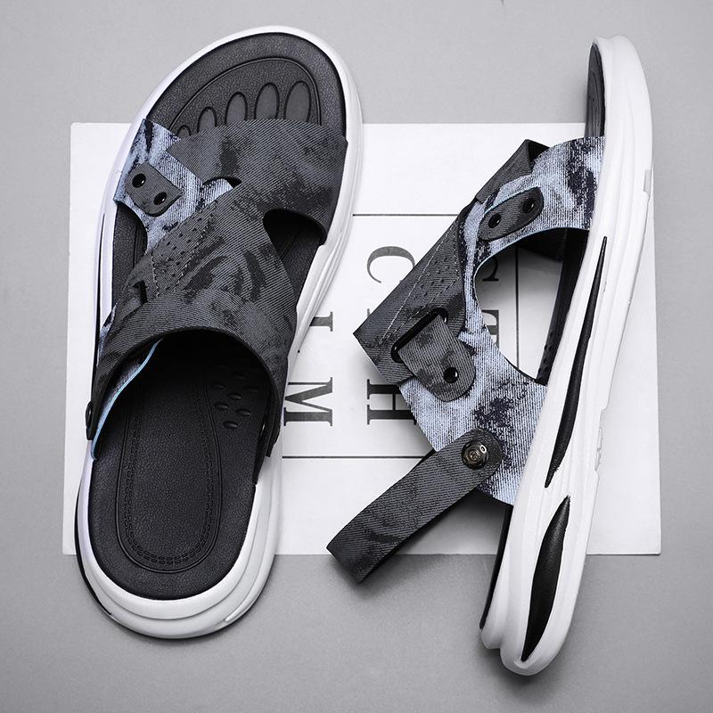 Sandals Men's New Summer Wear Sports Casual Slippers Outdoor Dual-purpose Waterproof Breathable Soft-soled Driving Beach Shoes