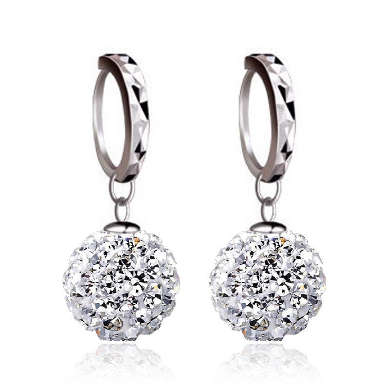 

Серебро S925, корейская версия, полная сверлящих шариков, благовония, серьги Барбара, серьги с пряжкой, женские серьги, украшения для ушей