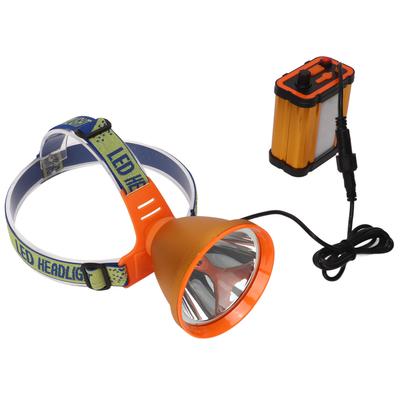 Latarka górnicza z mocnym światłem, akumulatorowa, bezpieczna latarka górnicza LED z baterią litową 12000 mAh, wtyczka amerykańska 100 V–240 V