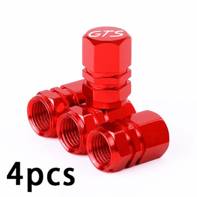 Car Wheel Tire Valve Caps For Porsche GTS Series 911 918 992 GTS 718 Boxster Cayman GTS Panamera Taycan GTS Cayenne Macan GTS