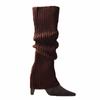 Lolita Halloween Costume Accessories Girls Women Hosiery Foot Cover Knitted Socks Wool Leg Warmers