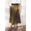 Spring and Summer New Women's Clothing French Style High Waist Asymmetric Minimalist Easiest for Match Fashion Midi Skirt Skirt 5029063