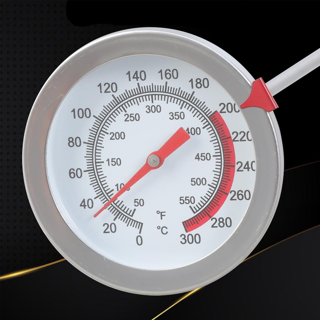 Zuckerthermometer/Fritteusenthermometer mit Sofortanzeige-Zifferblattthermometer Edelstahlschaft Fleischthermometer zum Kochen für BBQ
