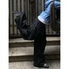 Plus-Size American Street Style Multi-Button Design Jeans for Men and Women, 2026 New Loose Wide-Leg Curved Pants Trendy