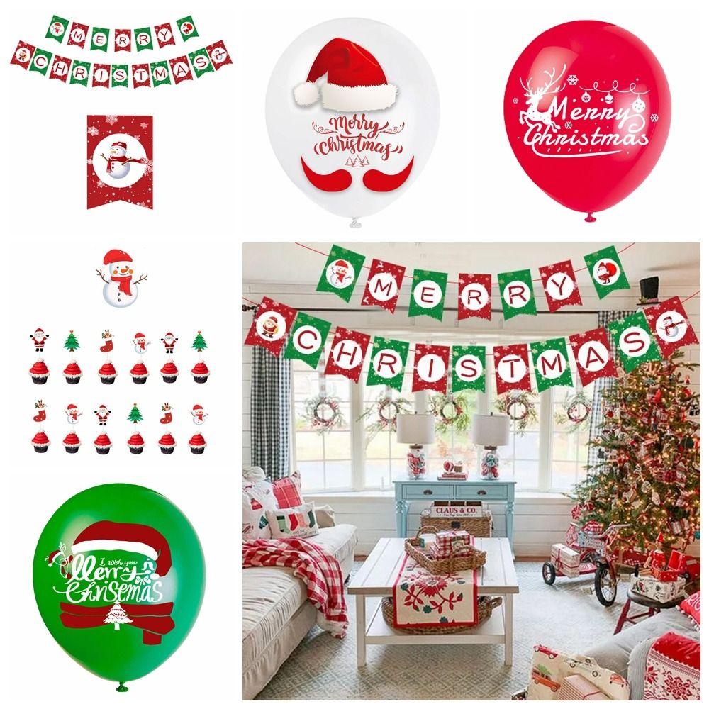 

Сделай сам рождественский баннер алюминиевая пленка рождественский подвесной воздушный шар рождественский флаг принадлежности для вечеринок