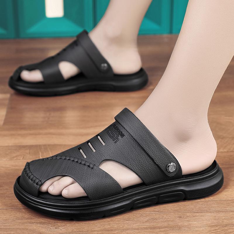 Fashion Summer Men Sandals Open Toe Flat Mens Casual Shoes Outdoor Walking Sandals for Men Beach Shoes sandalias hombre Men slippers