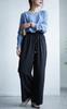 Gold Japan Plus Size Elastic Perfect for and Size Women's Pants, Long, Wide, Straight, Waist, Leg-Lengthening, Spring, Summer, Autumn, Winter, LL,