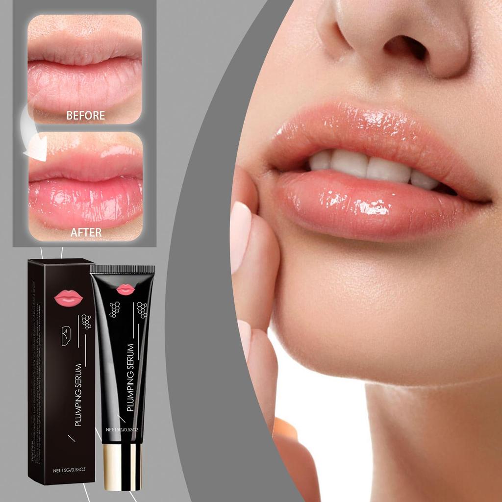 Lip Plumping Serum Long Lasting Moisturizing Skin Elasticity Improvement Reduce Fine Lines Lip Gloss for Lip Volumizing Serum