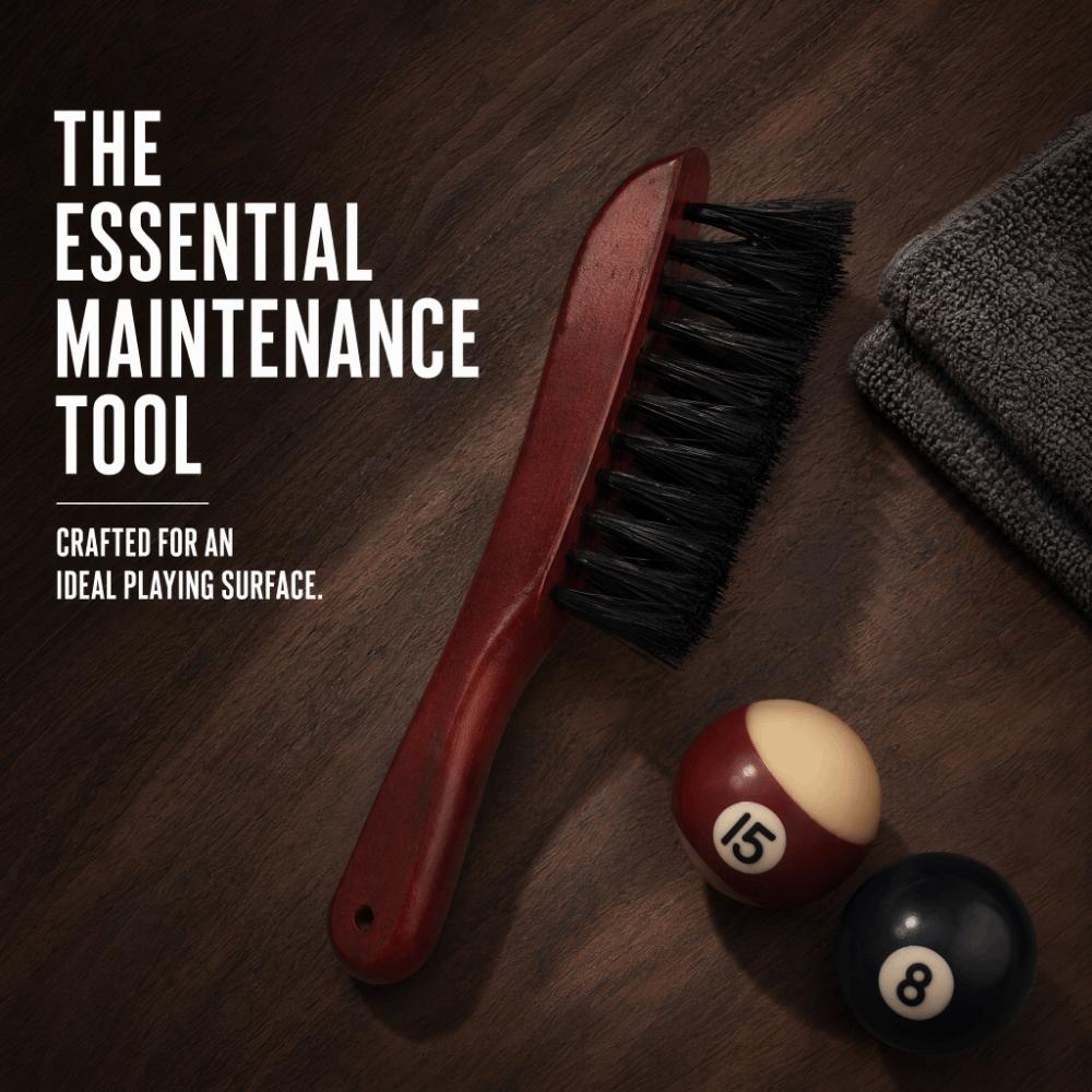 Wood Handle Billiard Table Brush Curved Handle Snooker Table Brush  For Billiard Table