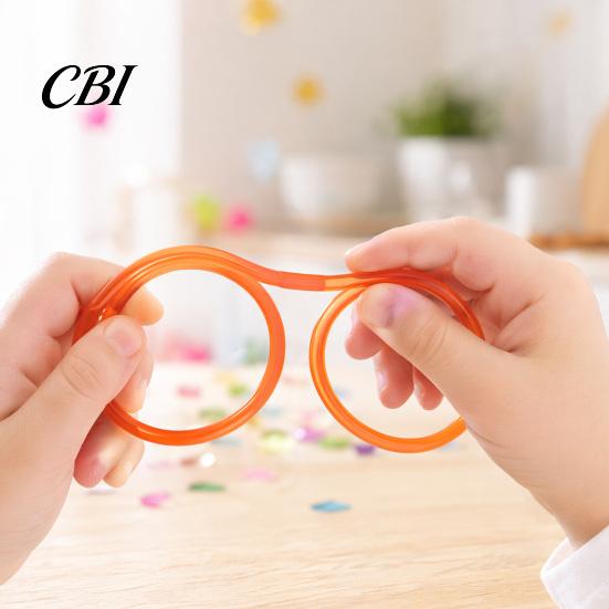 Drinking Straw for Glasses Funny Straw, Creative Eyewear Tube Parties, Bendable Flexible Odor-free Plastic Juice Soda Milk Tea, Novelty Gag Gift Kids
