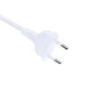 1.8m 6ft White AC Power Cord EU Europea VDE Approval for Samsung LED Smart TVs IEC320 C7 Figure 8 Lead, PS3 PS4 Power Cables
