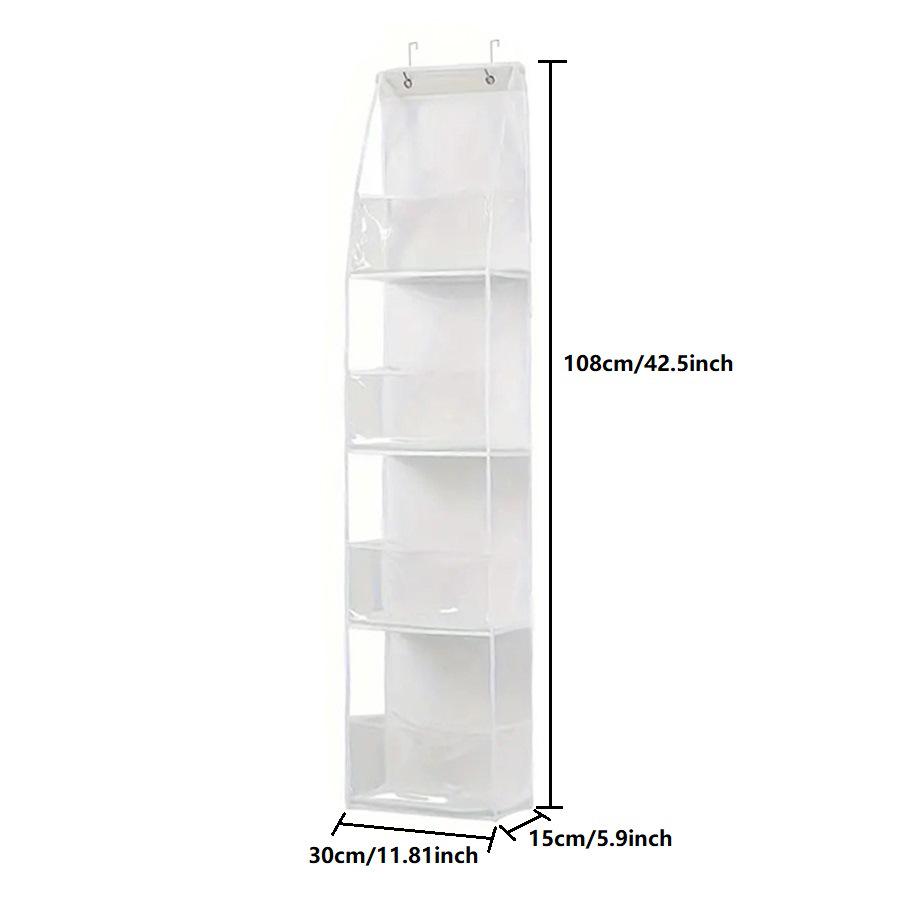 Waterproof Hanging Storage Bag: Wall-Mounted Organizer with Layers for Dorms and Bathrooms