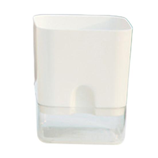 Yousheng Square Self Watering Pot with Drainage Hole Clear Reservoir Indoor Outdoor Plants Planting Pot Herbs Succulents Flower Planter with Wick