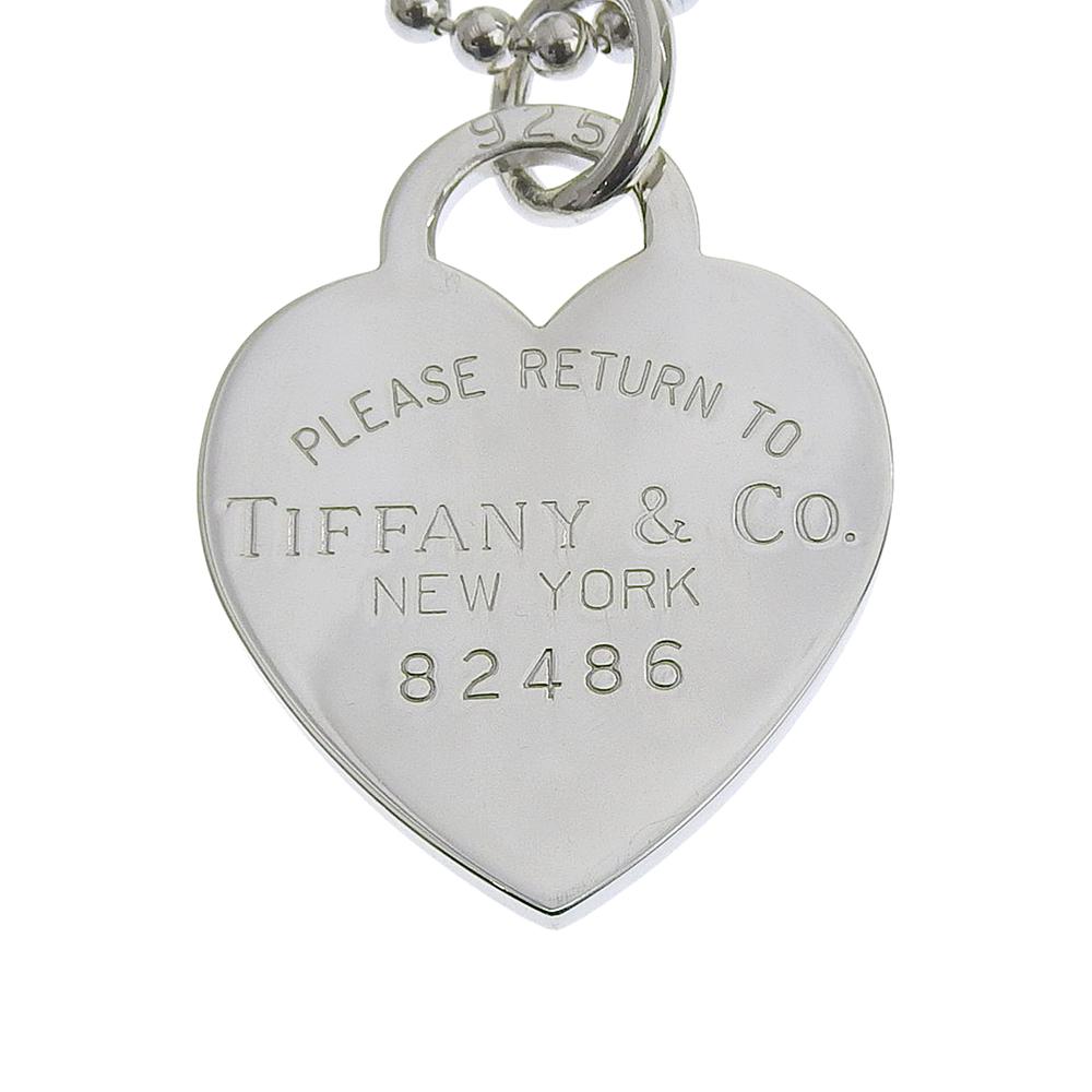 TIFFANY&Co. Return to TIFFANY & Co. Necklace Heart Tag Ball Chain Silver925 23.7g unisex Used