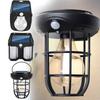 Solar Outdoor Lamp Motion Sensor Tungsten Filament Wall Light Garden Waterproof