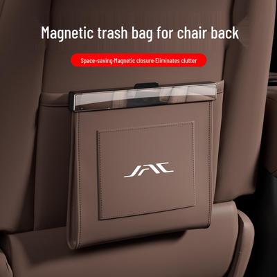 Sac à poubelle de voiture en cuir magnétique étanche pour dossier de siège JAC Refine M3/M4/L5
