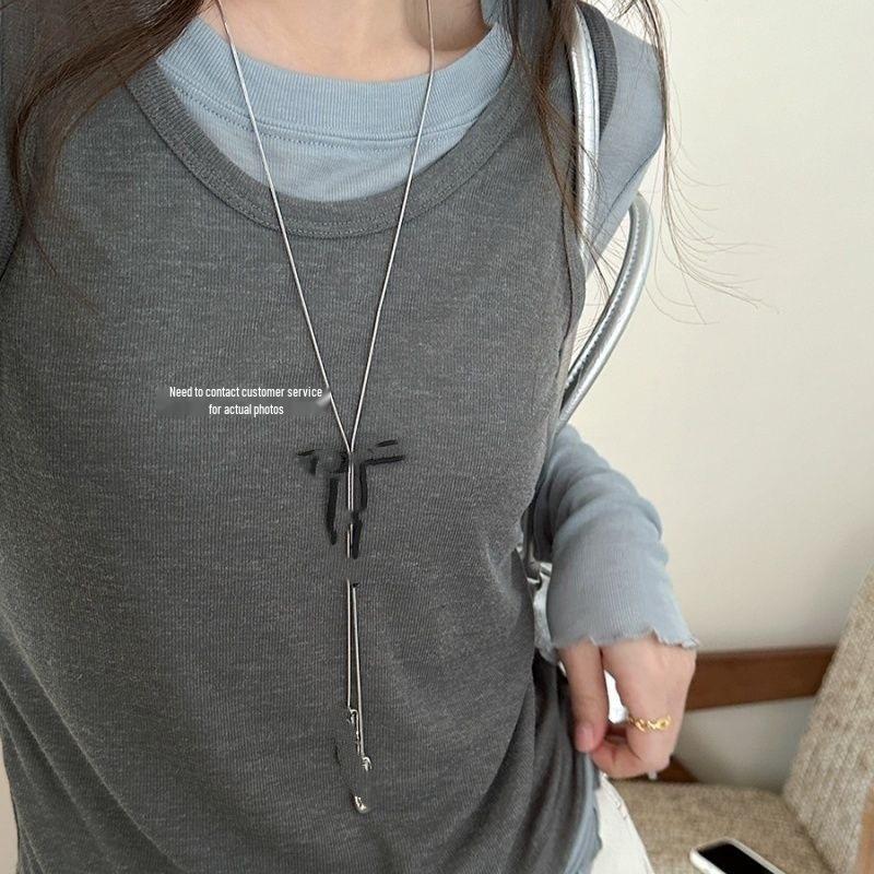 Versatile Magnetic Leather Sunglasses Clip Necklace and Sweater Chain