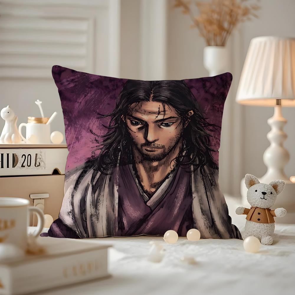 Vagabond-S Anime Kissenbezug Musterbedruckt Kissenhülle Für Wohnzimmer Sofakissenbezug & Schlafzimmer Dekoration