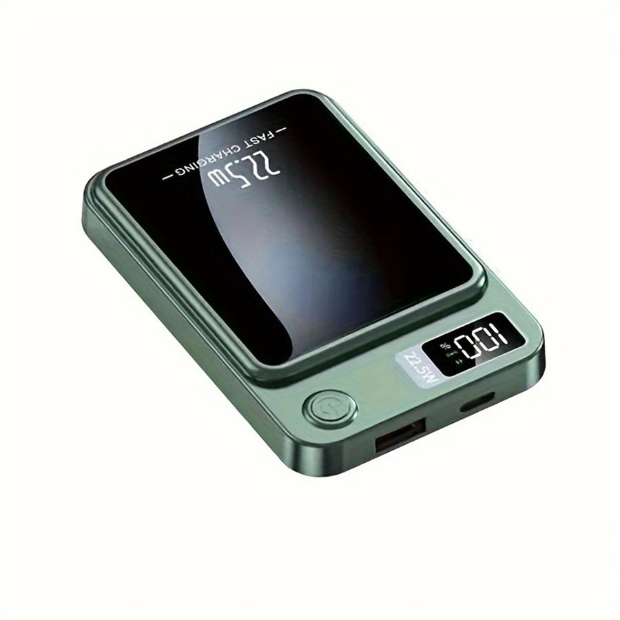 Magnetická bezdrátová powerbanka 10 000 mAh, podporuje rychlé nabíjení 22,5 W / PD 20 W, kompatibilní s telefony iPhone a Android