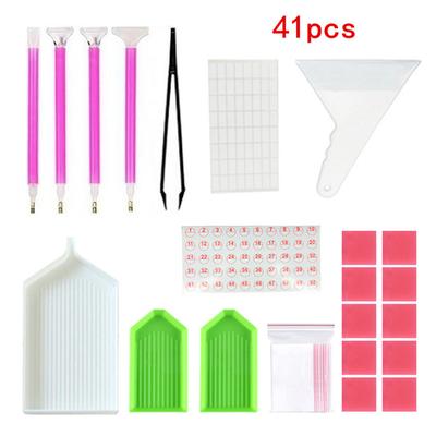 Diamond Painting Tools with Diamond Embroidery Box and Multiple Size Painting Pens Tweezer Kit DIY Diamond Painting Accessories