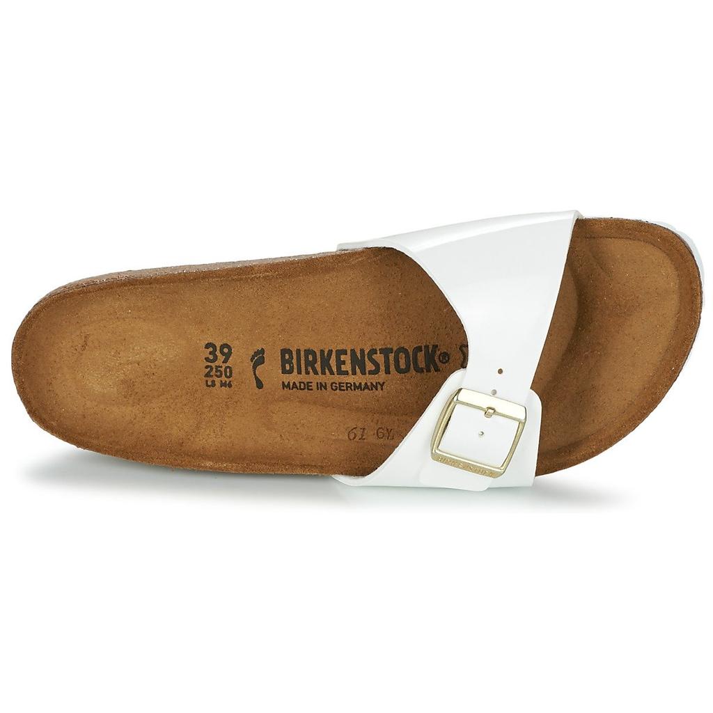 Birkenstock Madrid Sandals Size cm (Narrow Width), Birko-Flor Women's, White, 24.0