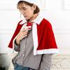 Girl Shawl Polyester Windproof Xmas Cape Cosplay Costume Christmas Cloak Women Hooded Ponchos