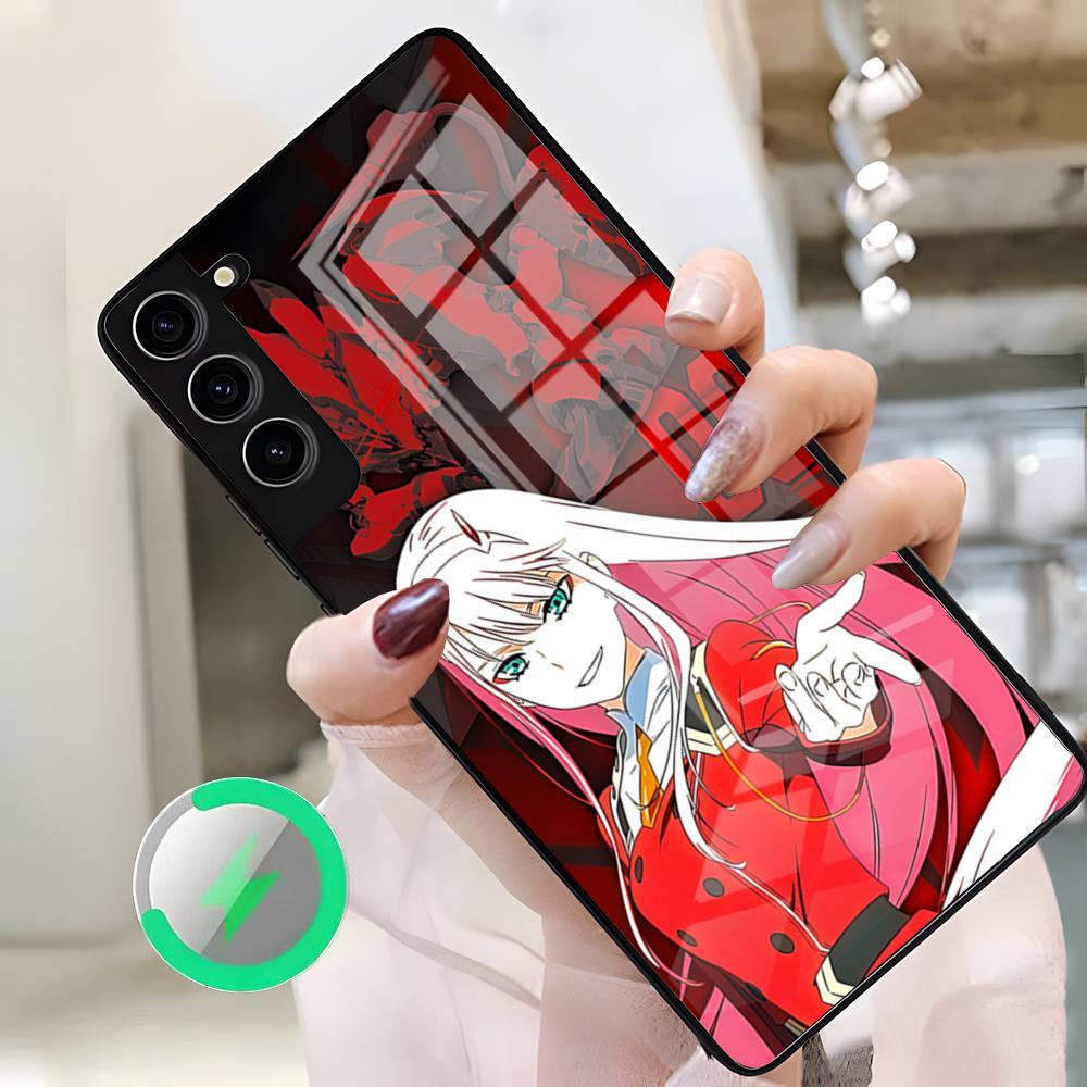 Zero Two Darling In The FranXX Anime Phone Case For Samsung S26 Ultra S25 Edge S23 S22 S21 S20 Ultra Plus S24 Fe A25 Magnetic Gl