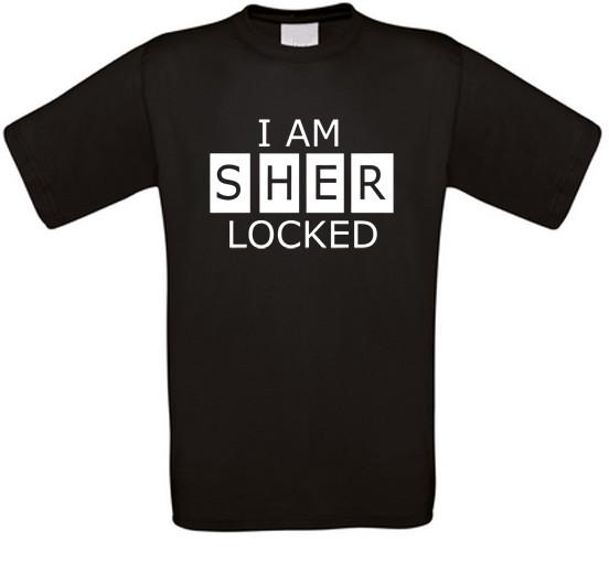 I Am Sherlocked Sher-Locked Sherlock Watson Cult Series T-Shirt XXXL